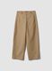 The Iconic Pants beige stretch cotton-blend barrel-fit trousers_4