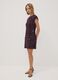 Wine-purple crew-neck fitted sequin dress_0