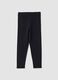 Leggings neri in cotone organico elasticizzato skinny fit_0