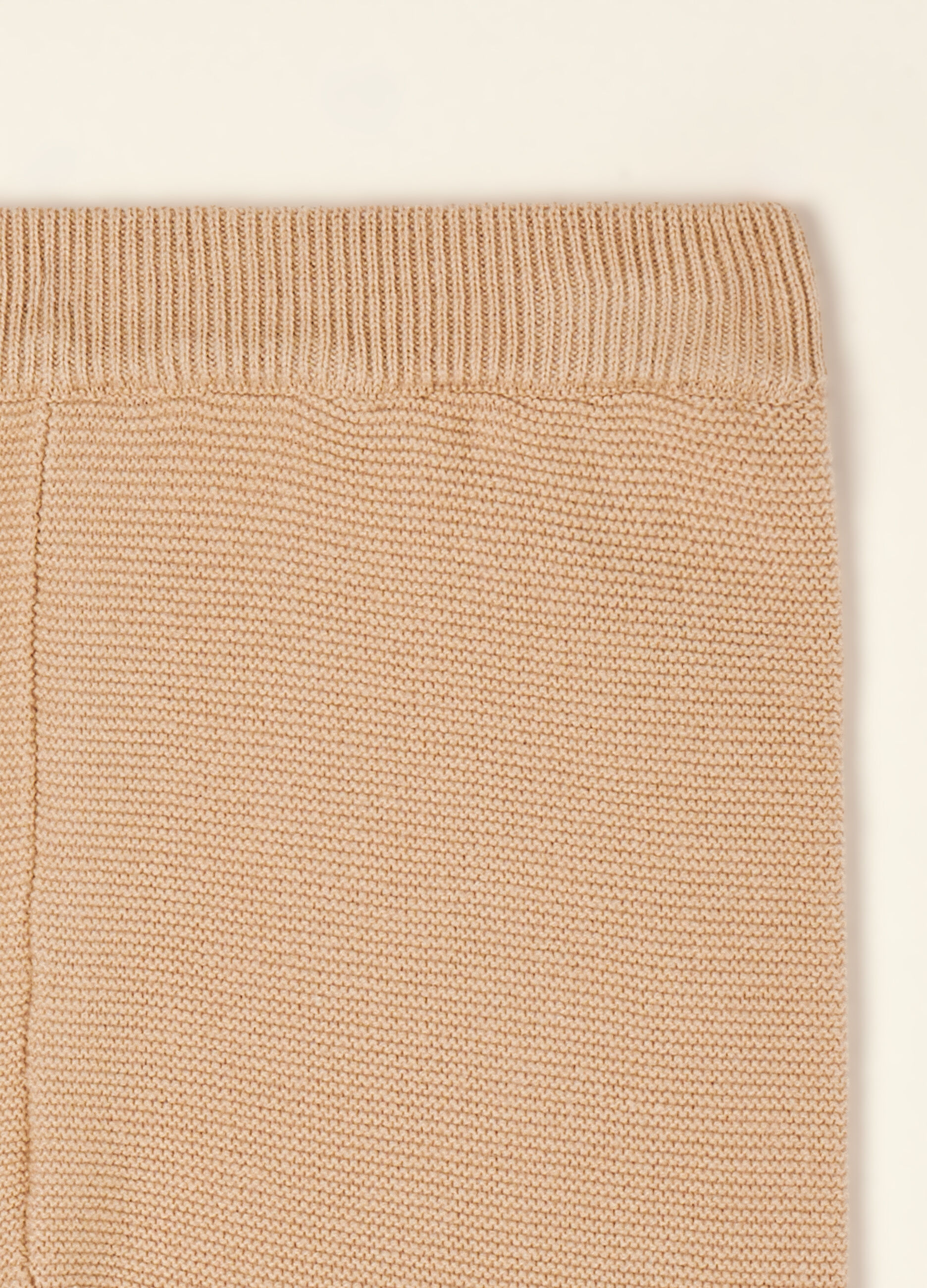 Beige pure cotton set with top and trousers