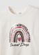 T-shirt bianca in cotone elasticizzato con girocollo_2