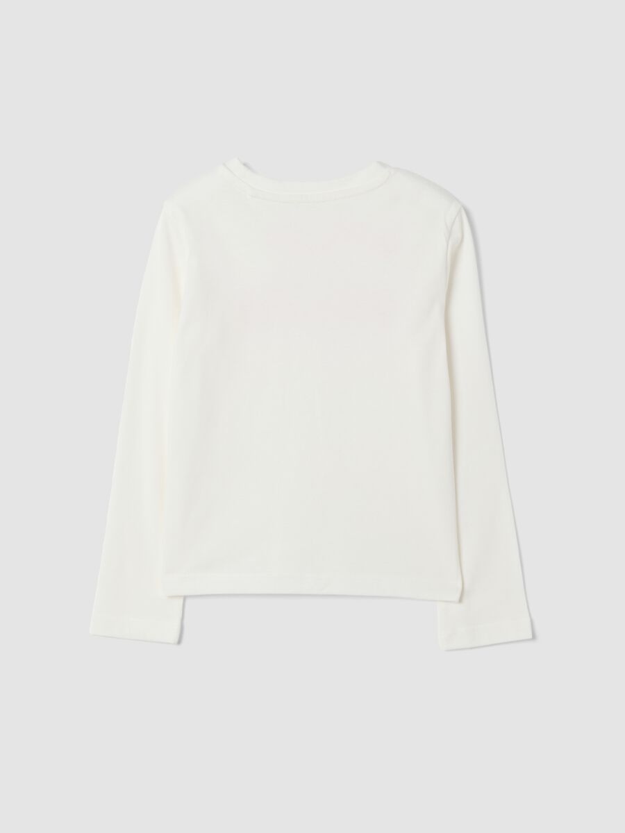 White organic cotton crew-neck T-shirt_1