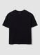 Black oversized-fit pure cotton short-sleeve T-shirt_3