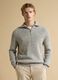 Light grey wool-blend jumper with collar, regular fit_2