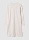 Pink pure organic cotton nightdress with round neckline_2