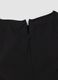 Black sleeveless stretch viscose dress with eyelet detail_5