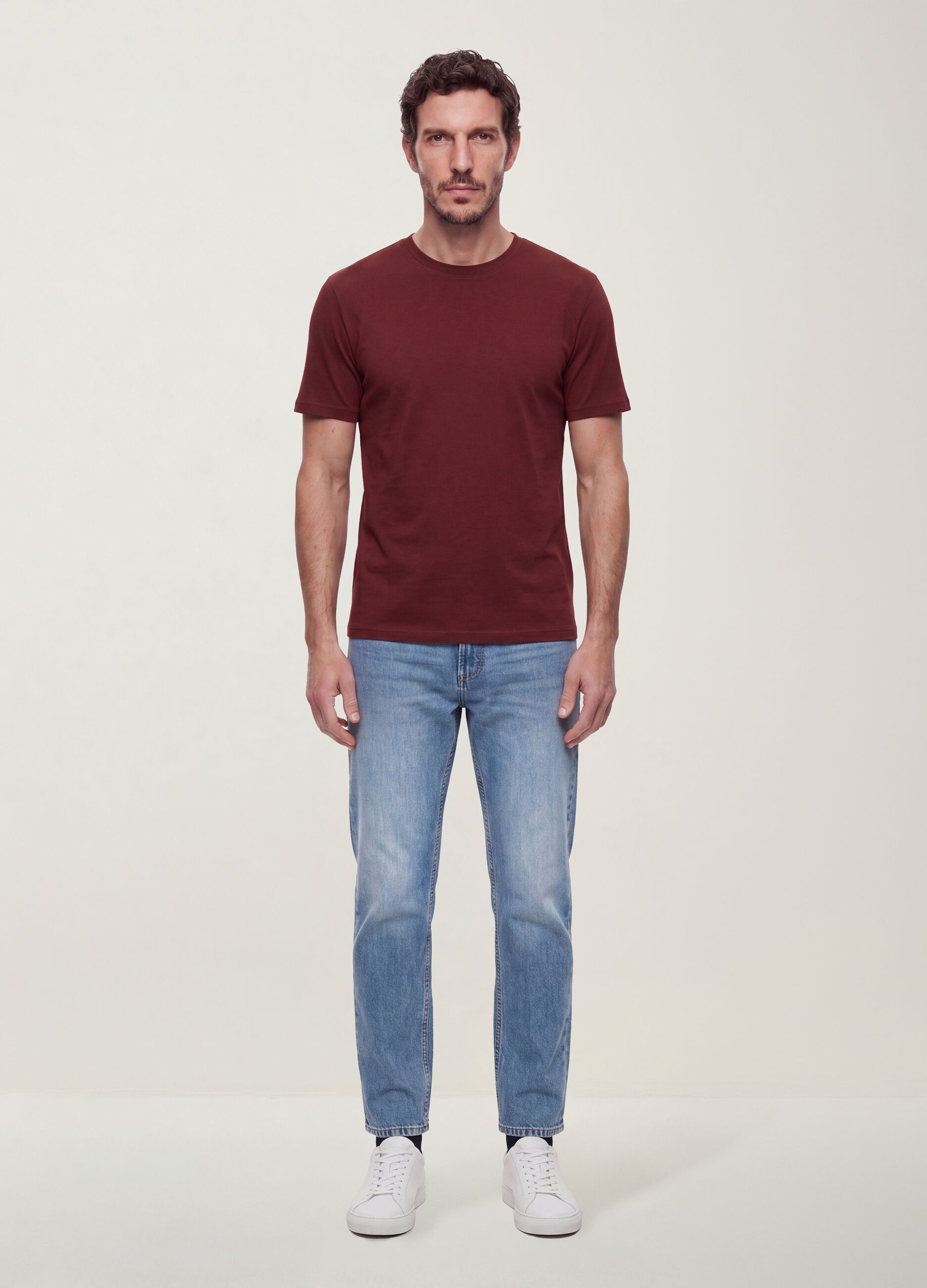 Red The Iconic Tee pure cotton short-sleeve T-shirt, relaxed fit