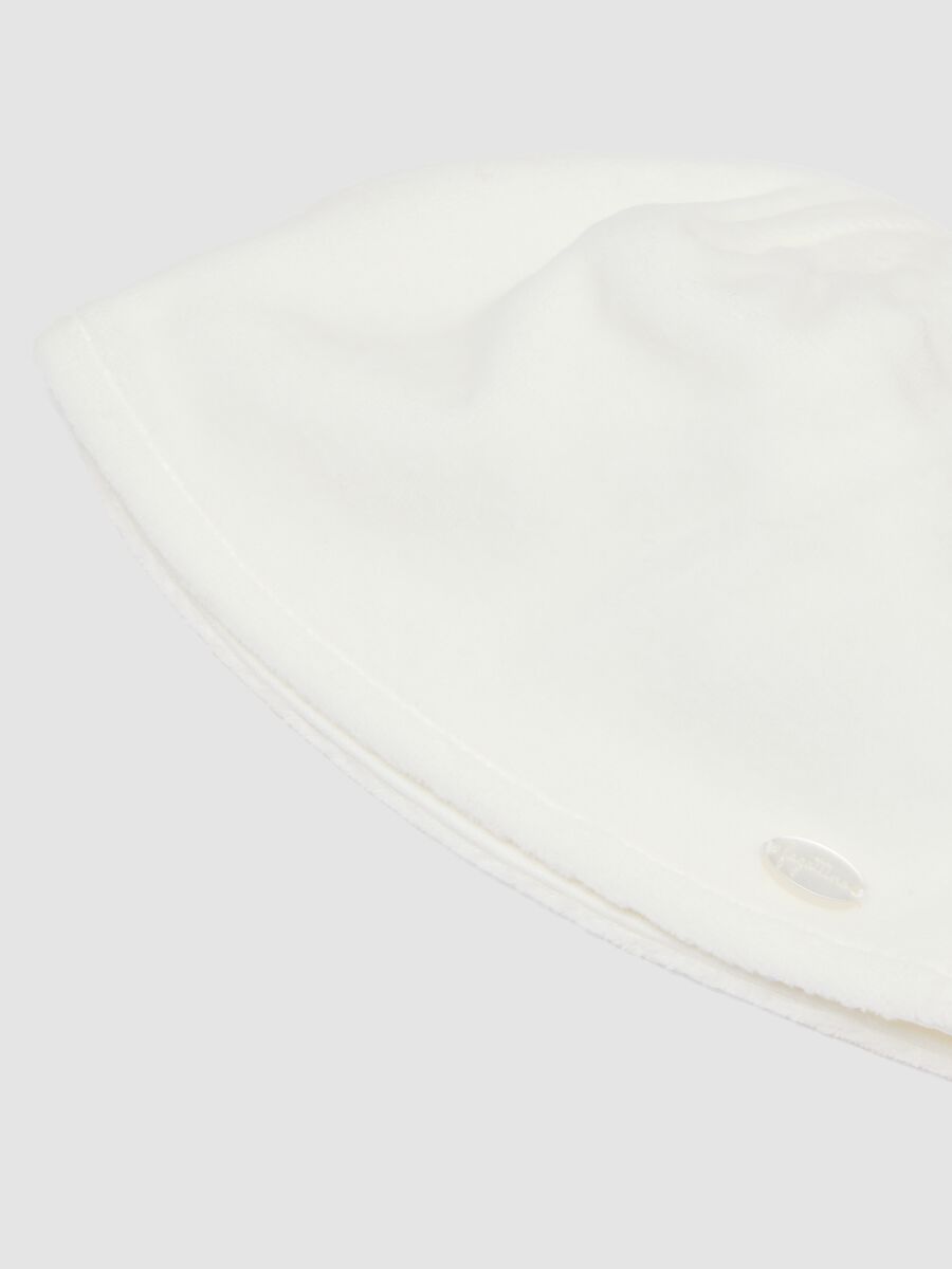 White set with hat and booties in pure organic cotton_1