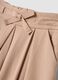 Beige formal wide-leg trousers in stretch viscose with pleats_2