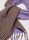 Brown fringed stretch-wool scarf_1