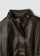 Green viscose-blend jacket with zip and belt_1