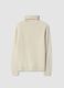 Maglia bianca a dolcevita regular fit in jersey knit_0