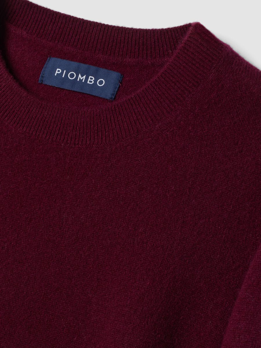Red pure cashmere crew-neck jumper_1
