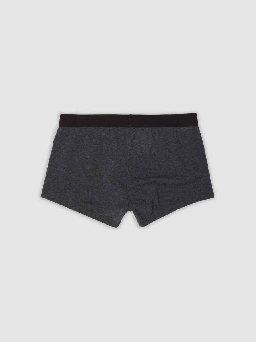Three-pack of black, dark grey marl and powder pink stretch organic cotton boxers_1