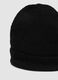 Cappello nero a coste in tessuto elasticizzato_2