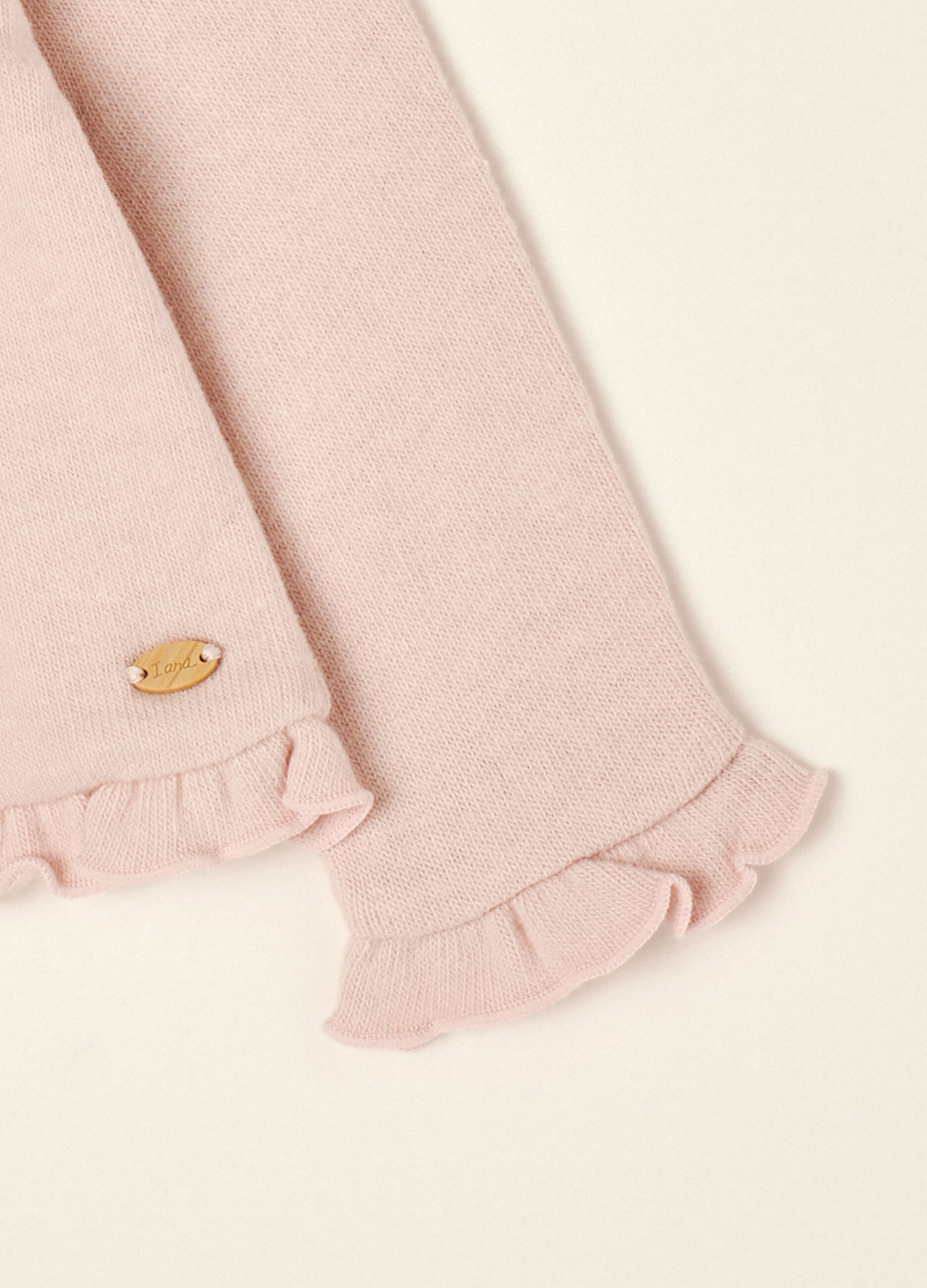 Pink cotton and stretch viscose sweatshirt, regular fit