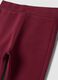 Red flared leggings in stretchy organic cotton_2