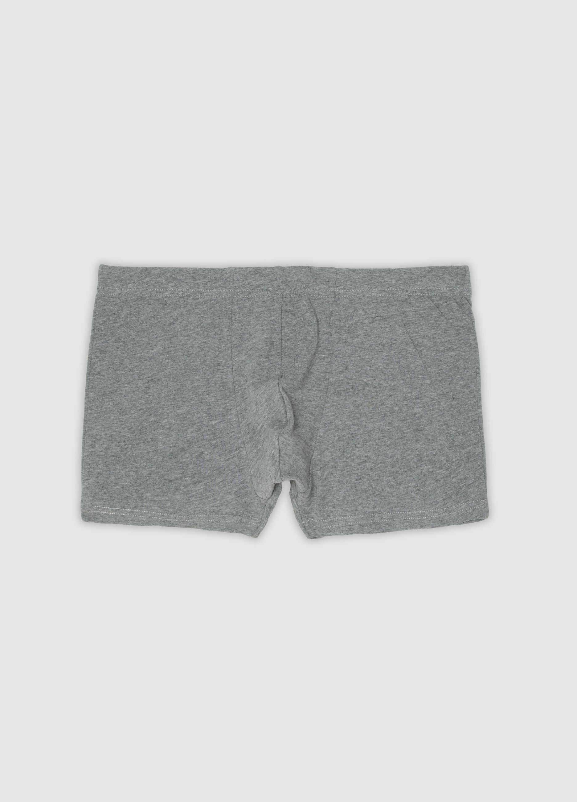 Grey organic cotton boxer shorts
