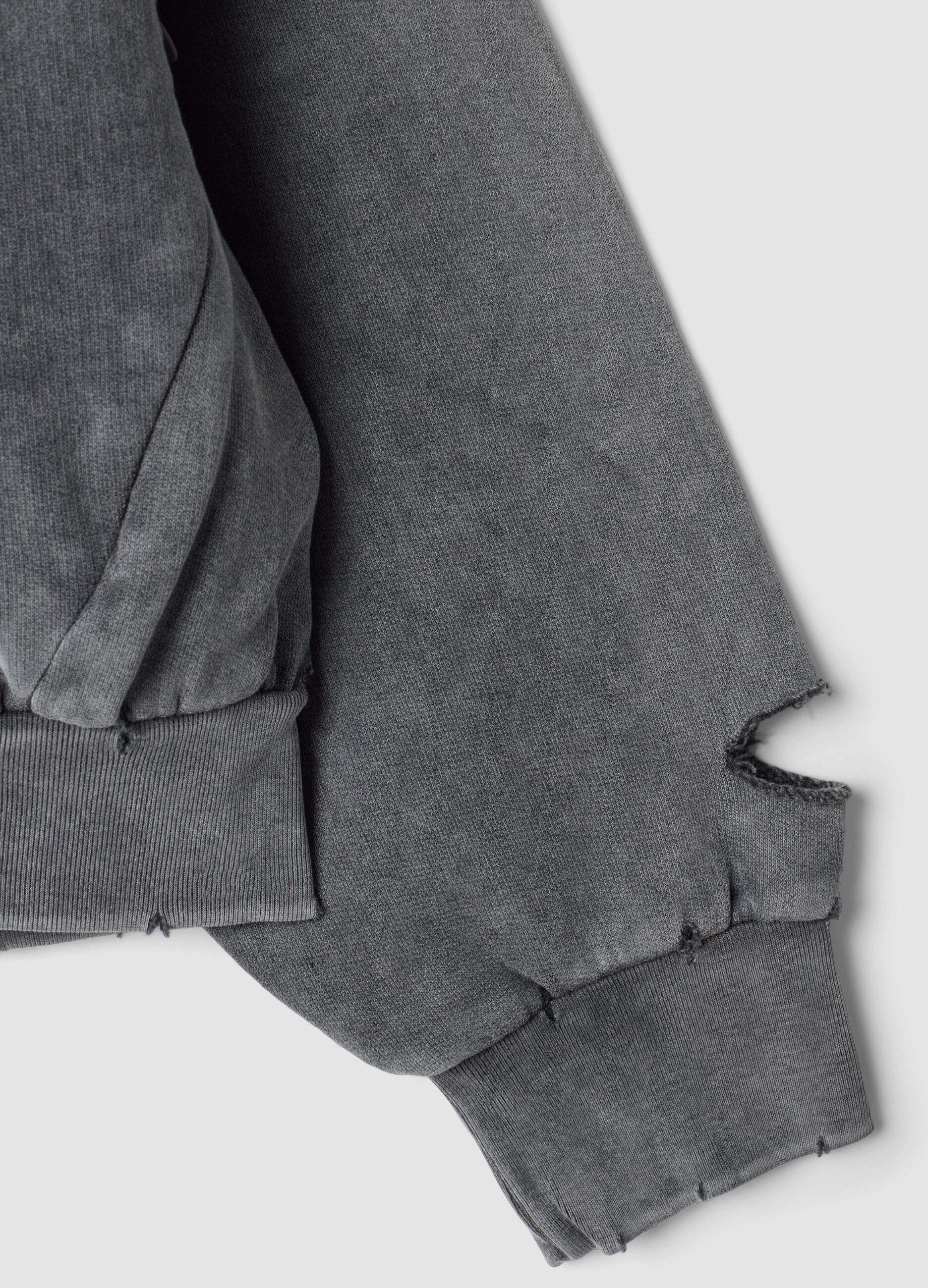 Full-zip Hoodie Sunfaded Grey