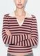 Maglia multicolor a righe in misto viscosa colletto polo fitted_3