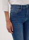 Blue cropped slim-fit denim jeans in stretch cotton and viscose_3