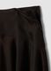 Brown midi skirt with asymmetric hem_6