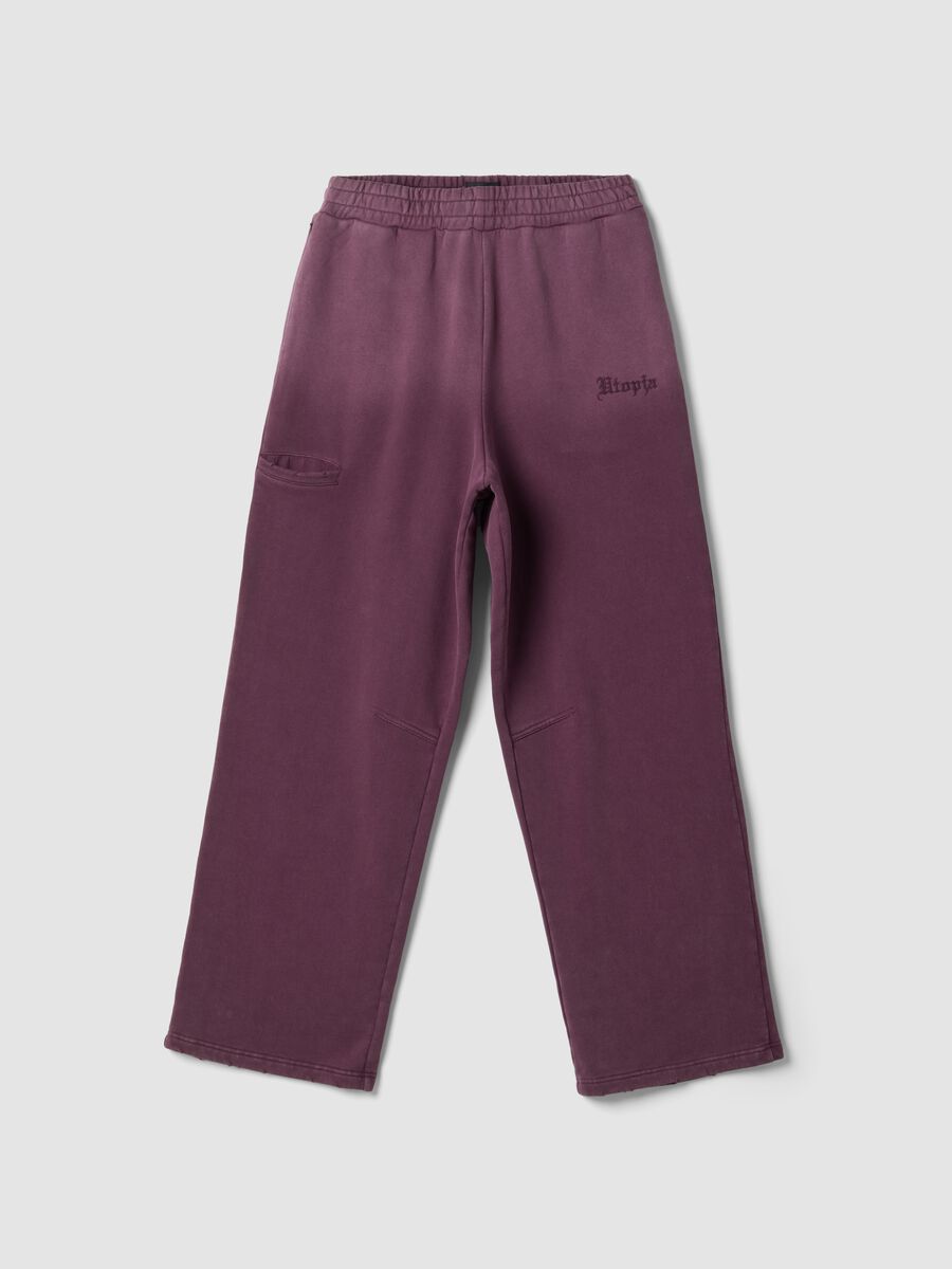 Sunfaded Burgundy Sweatpants_0