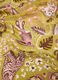 Yellow pure viscose scarf with patterned print_1