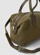 Green handbag with adjustable shoulder strap_1