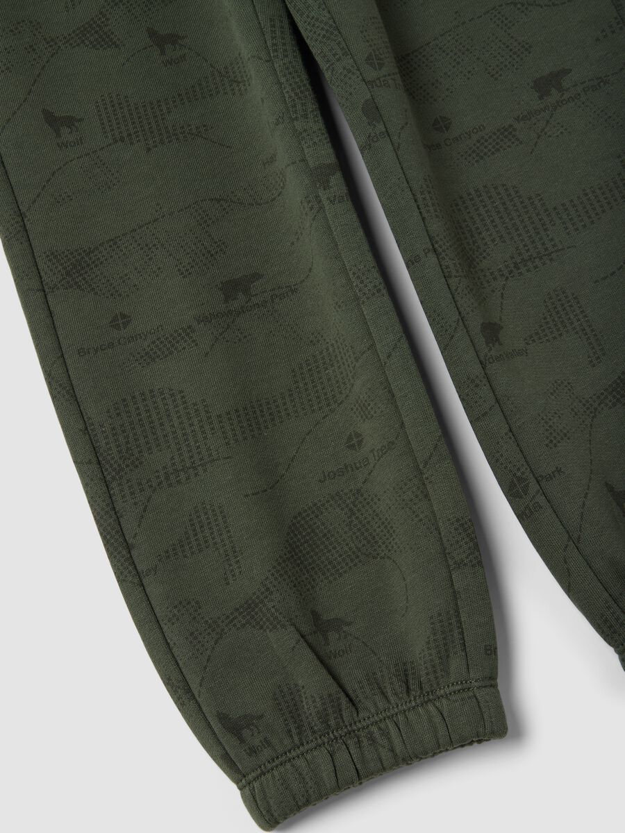 بنطال جوجر أخضر من قطن عضوي خالص بقصّة واسعة_3