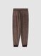 Brown stretch-fabric pyjama trousers_2