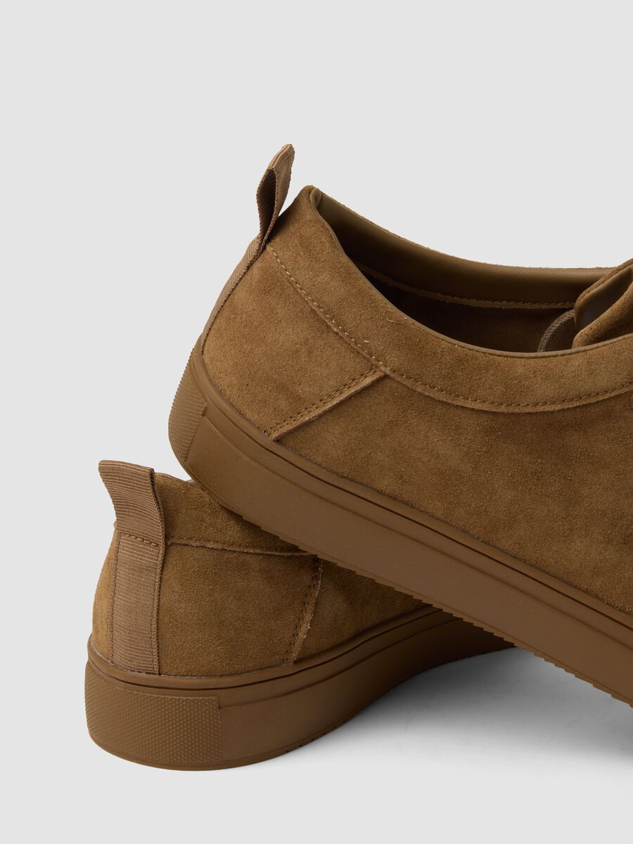 Brown leather classic lace-up shoes_1