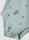 3-pack organic cotton baby bodysuits in aqua blue, navy and ivory, crew neck_2
