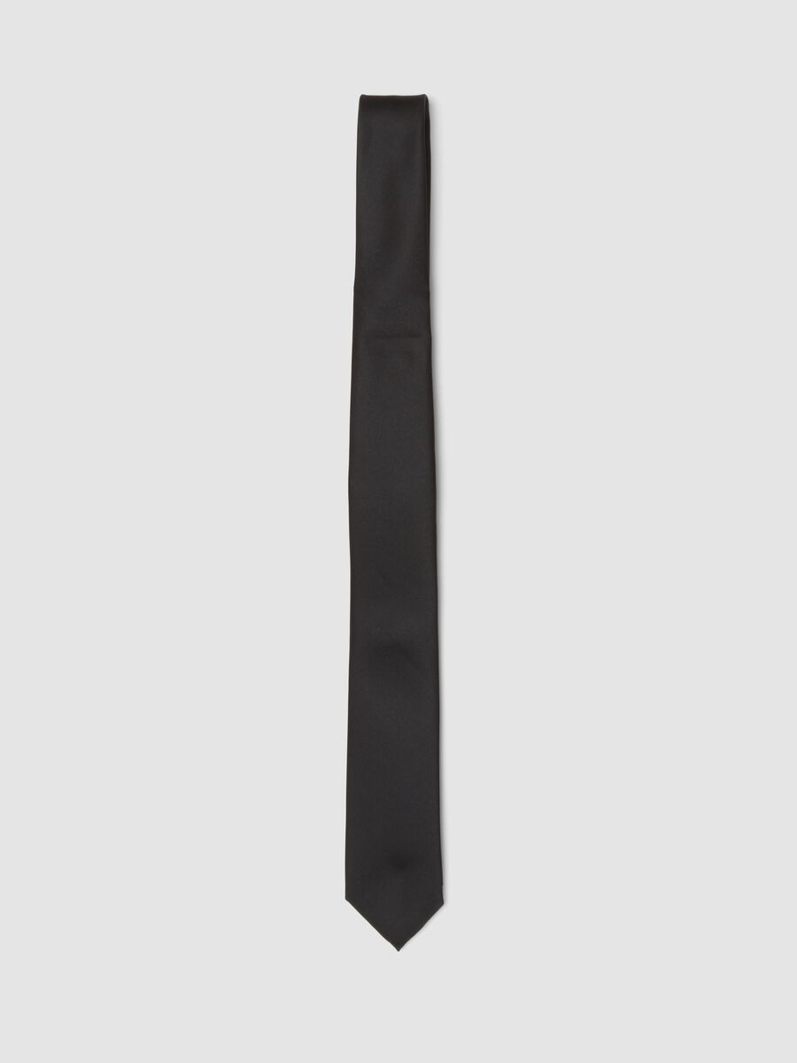 Classic black tie with 6 cm blade_0