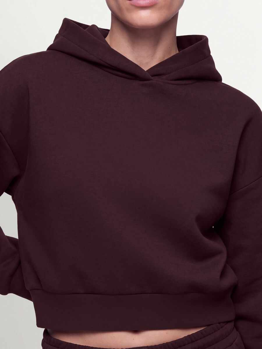 Purple stretch modal crew-neck sweatshirt_2
