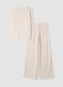 Pigiama bianco in misto viscosa elasticizzata con girocollo regular fit_2