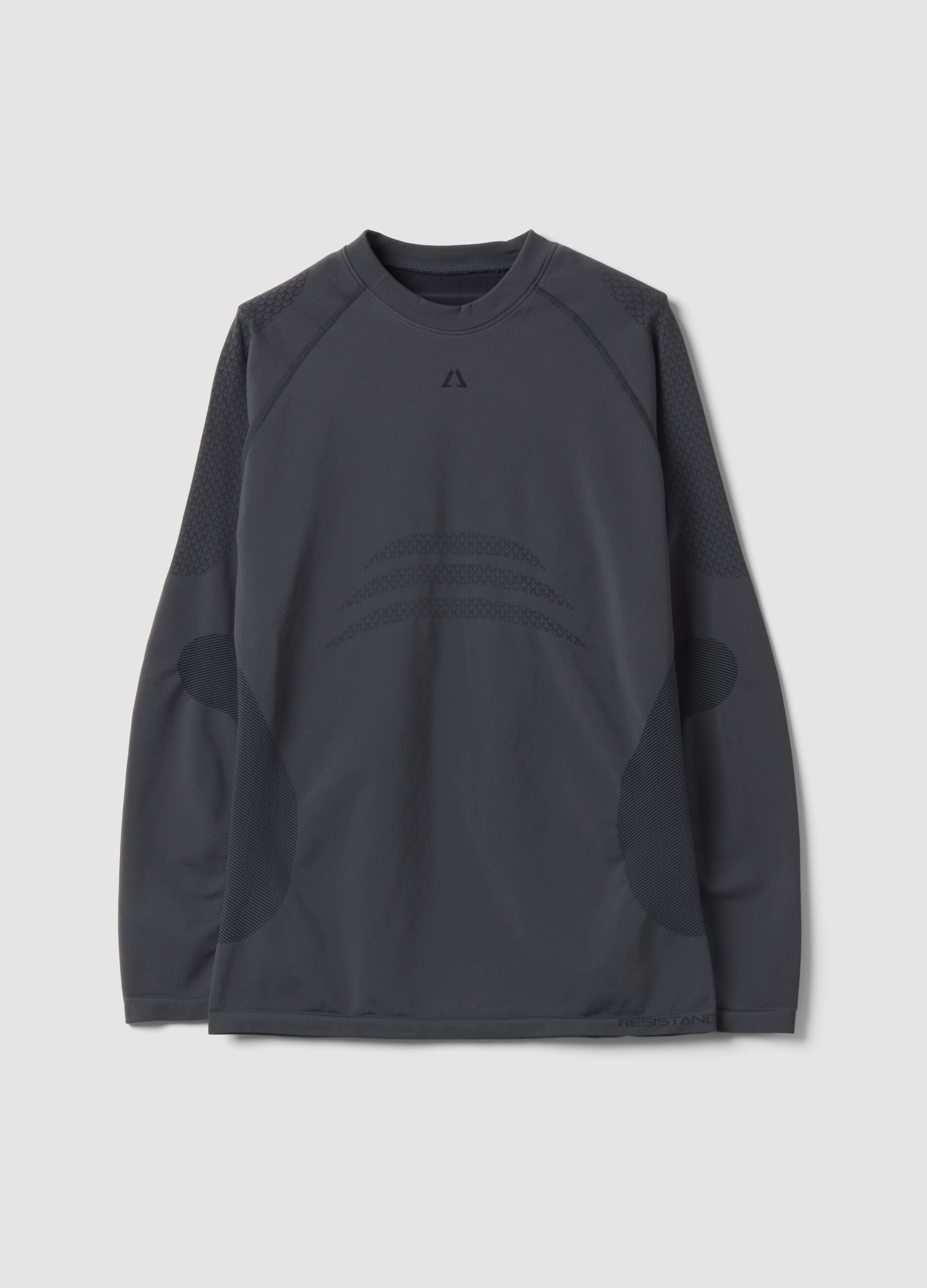 Grey thermal T-shirt in 2-way stretch fabric ALTAVIA RUNNING