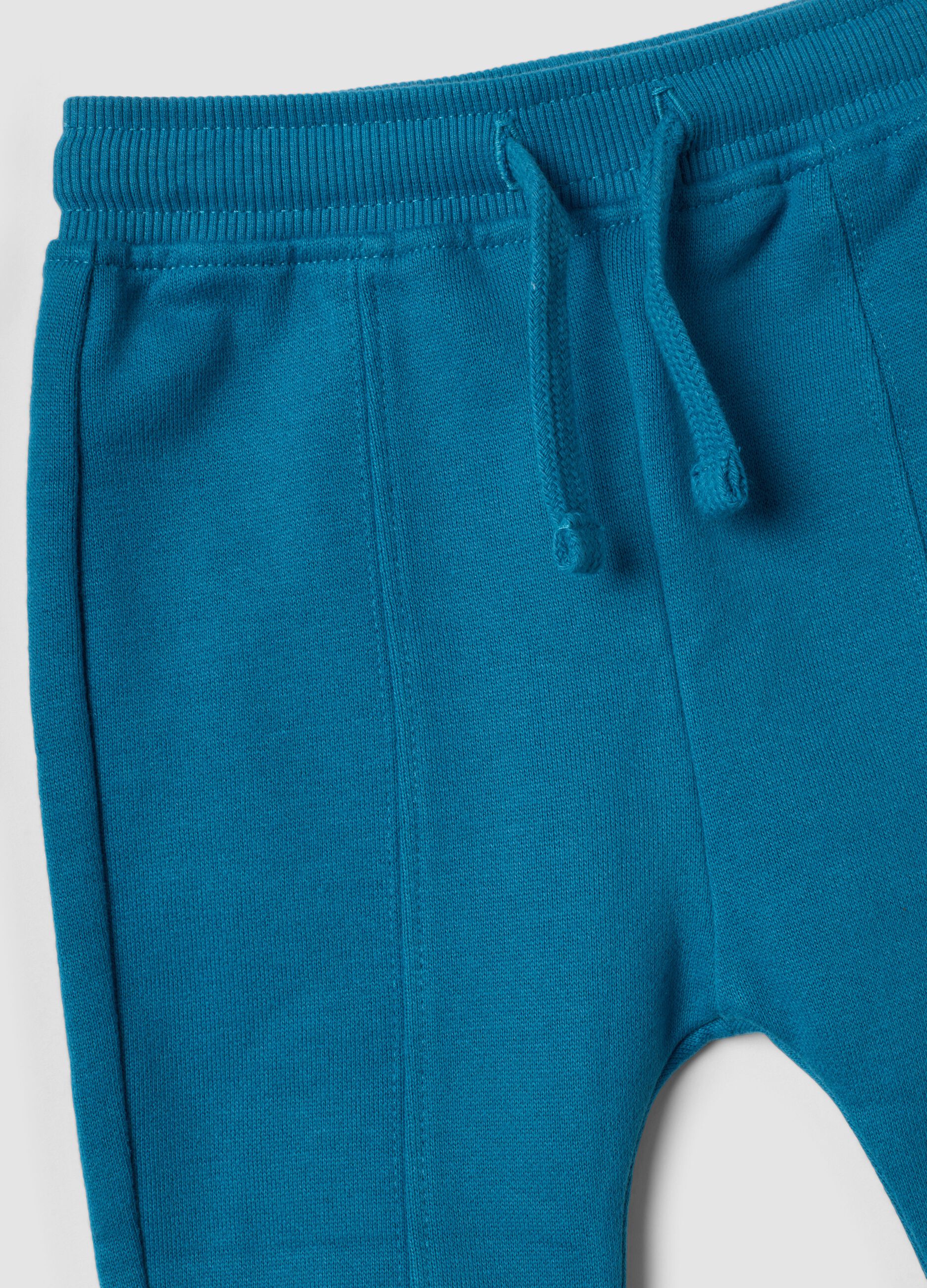 Multicoloured organic cotton sweatshirt and joggers set