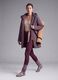 Water-repellent, breathable padded purple parka with hood ALTAVIA STUDIO_4