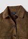 Brown regular-fit shacket with patch pockets_5