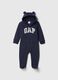 GAP logo hooded cotton-blend sleepsuit_0