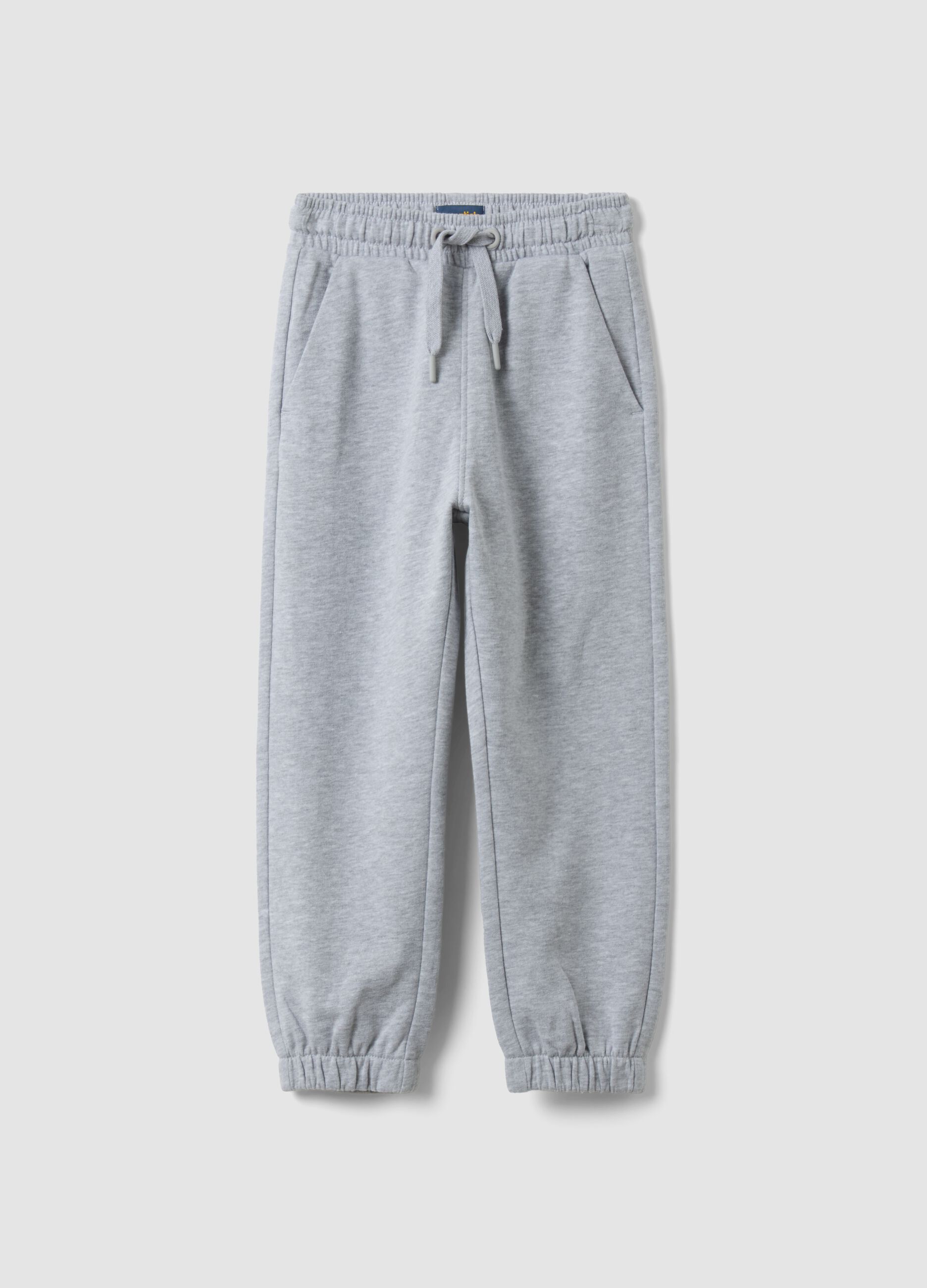 Grey organic cotton joggers