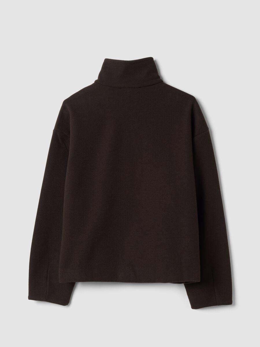 Brown viscose-blend cardigan, regular fit_2