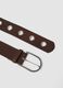 Brown belt with metal eyelets_1