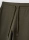 Green flared joggers in stretch organic cotton_1