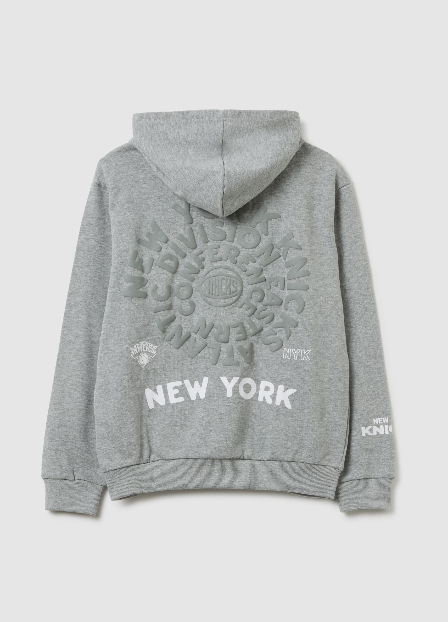 Grey Knicks print pure cotton boys' sweatshirt