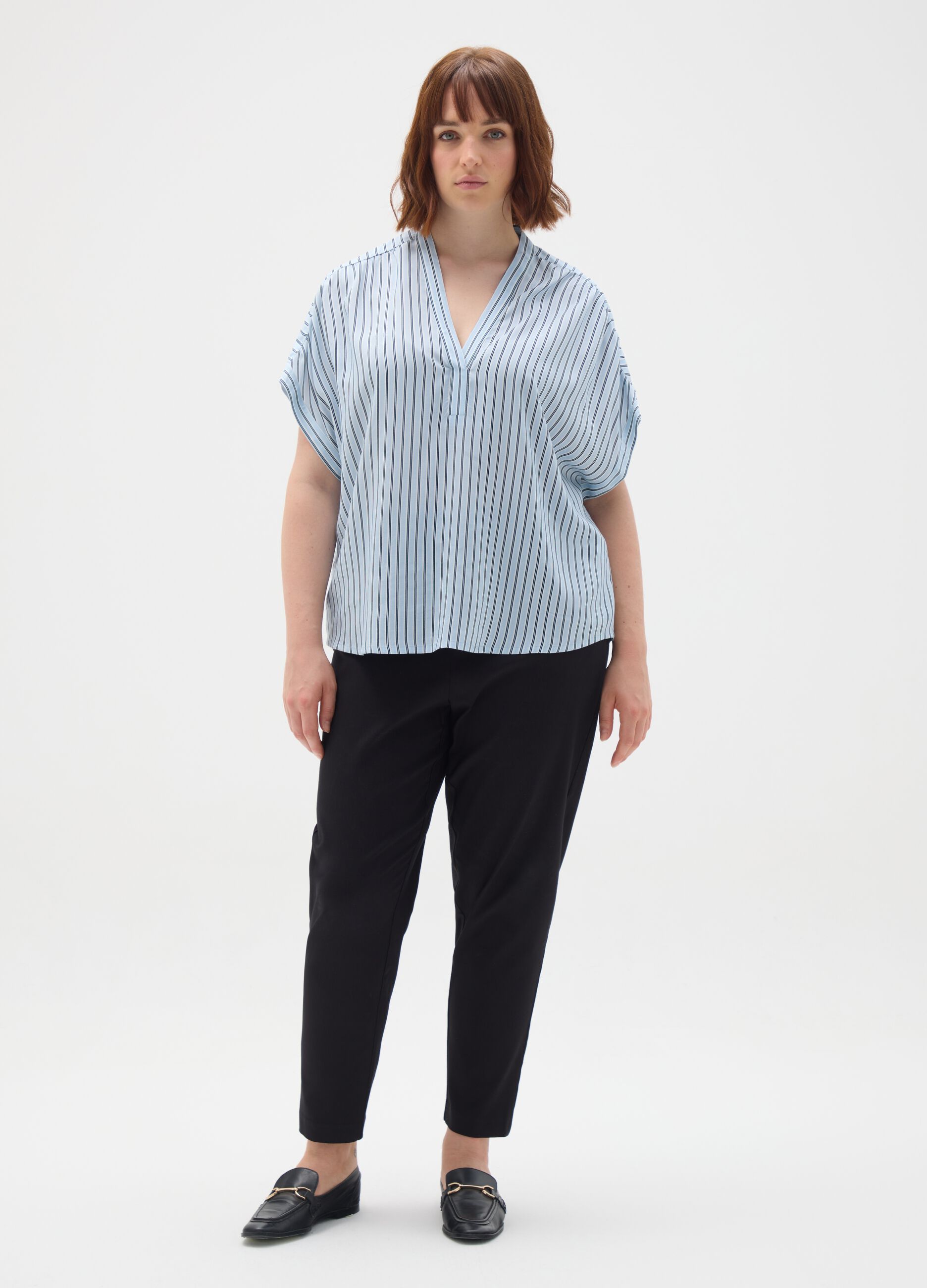 Women's Black Stretch Viscose Blend Leggings