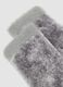 Grey stretch plush-effect socks_1