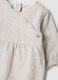 White pure organic cotton baby sleepsuit with gingham print_2