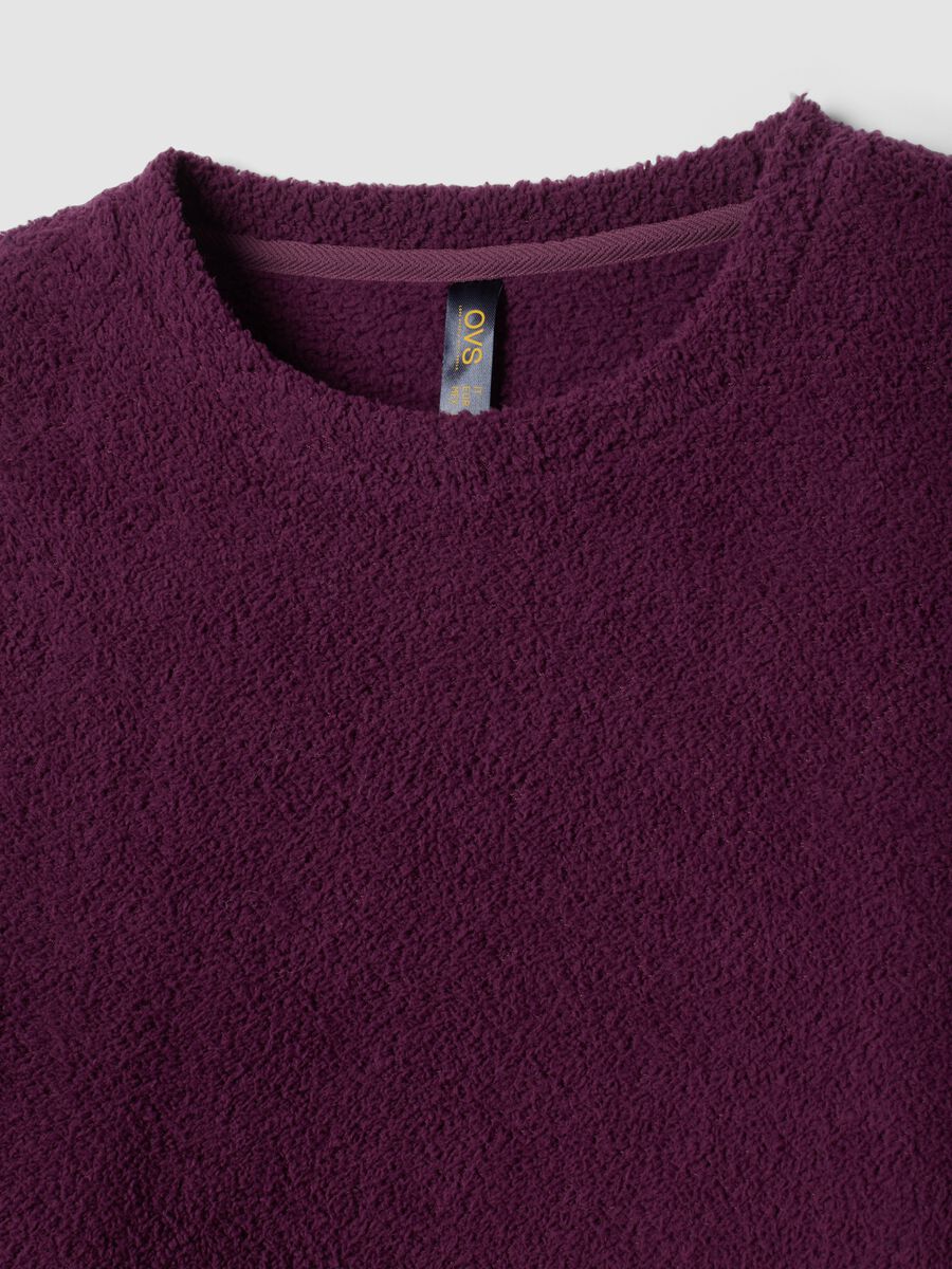 Purple stretch crew-neck pyjamas_5
